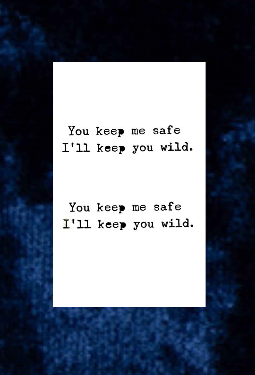 I'll keep you wild tattoo - Semi Permanent
