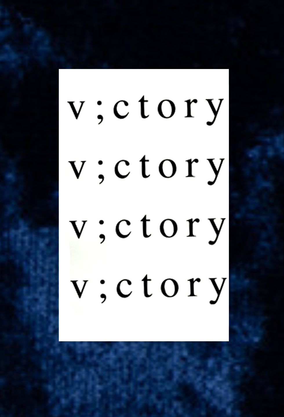 "v;ctory" Tattoo - Semi Permanent