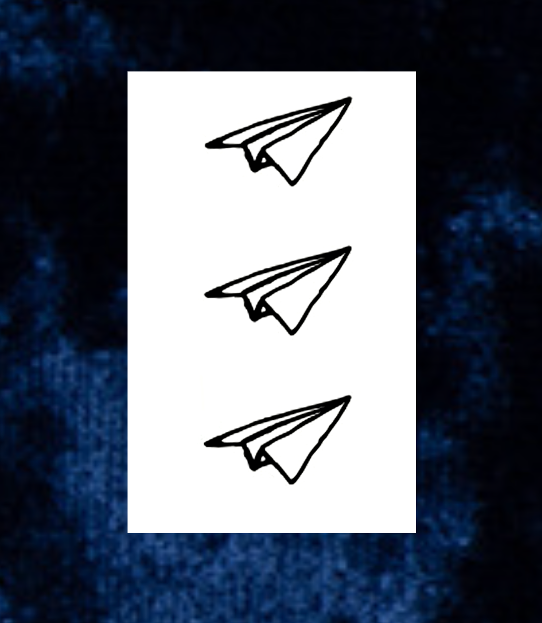 Paper Airplane Tattoo - Semi Permanent