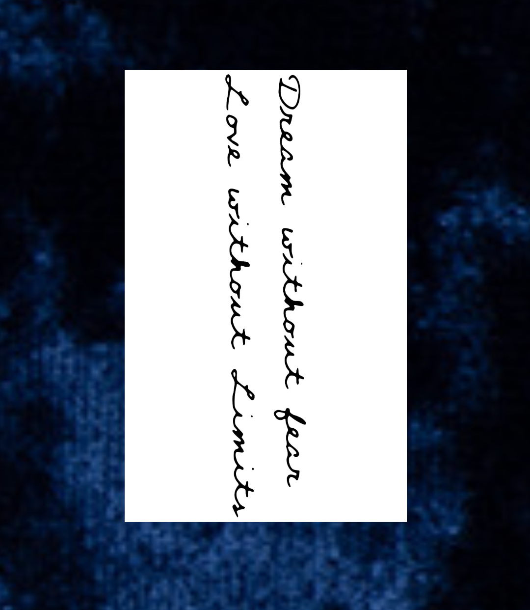 Dream without fear Tattoo - Semi Permanent