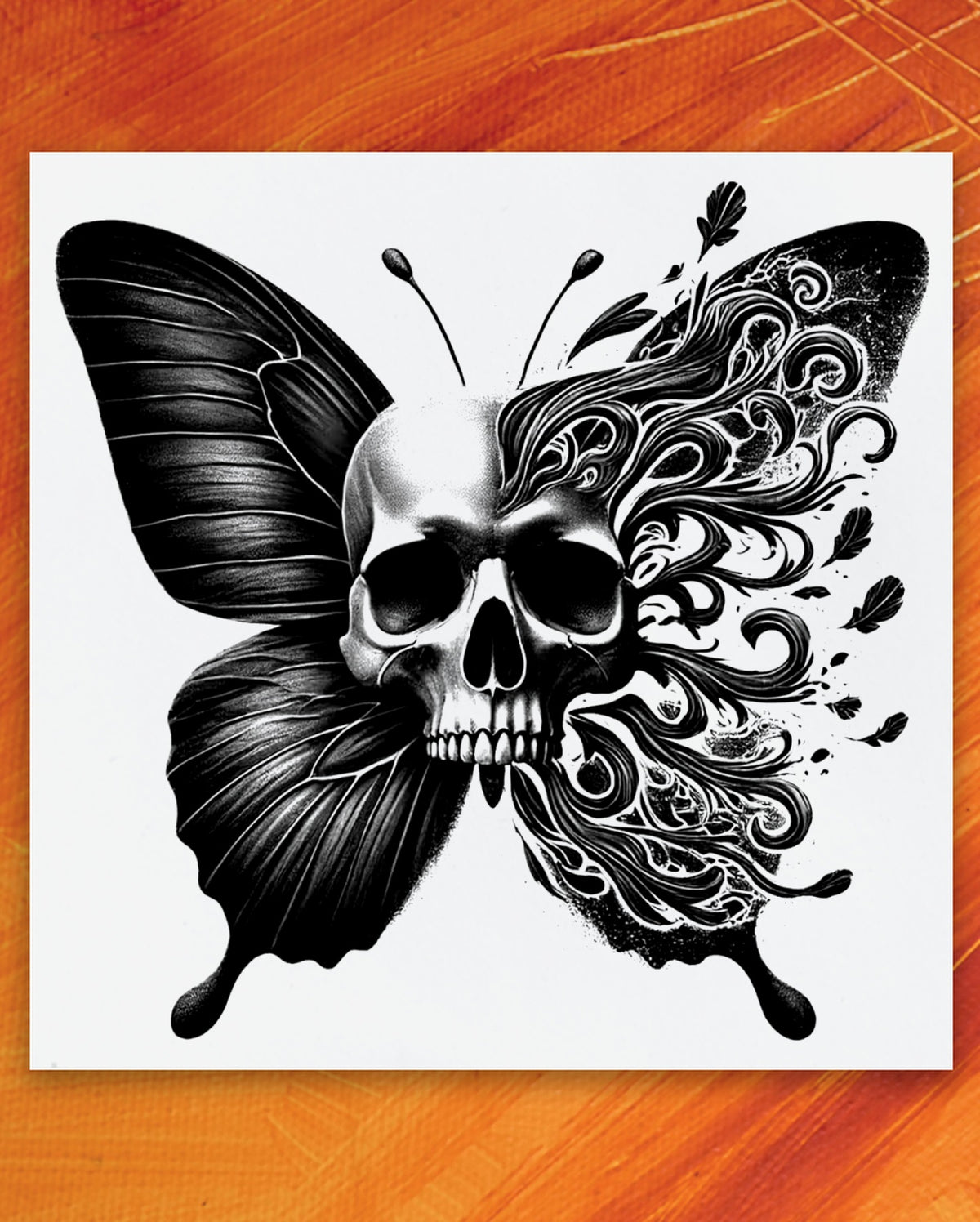 Skull Butterfly Tattoo
