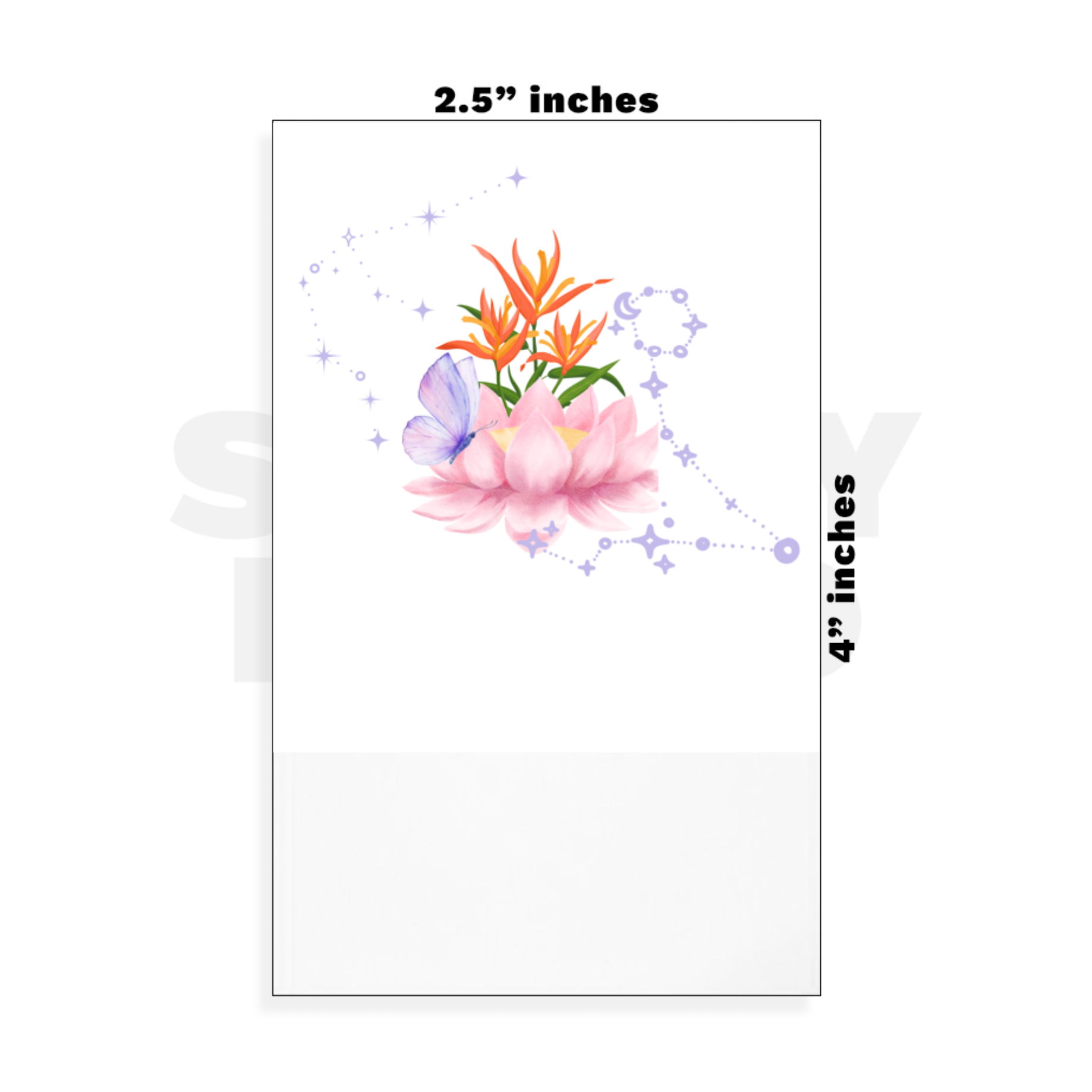 Custom Small - 2.5in x 4in