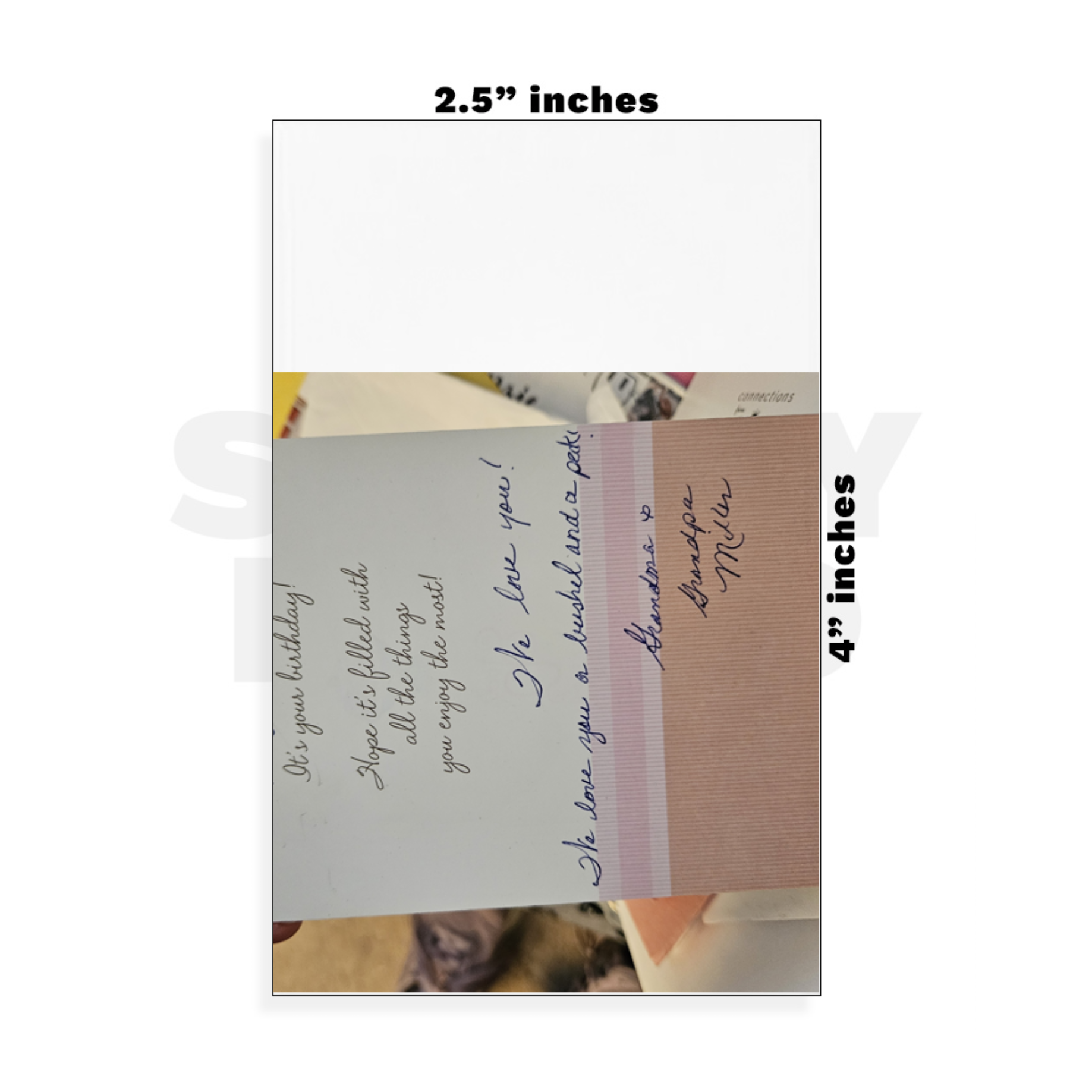 Custom Small - 2.5in x 4in