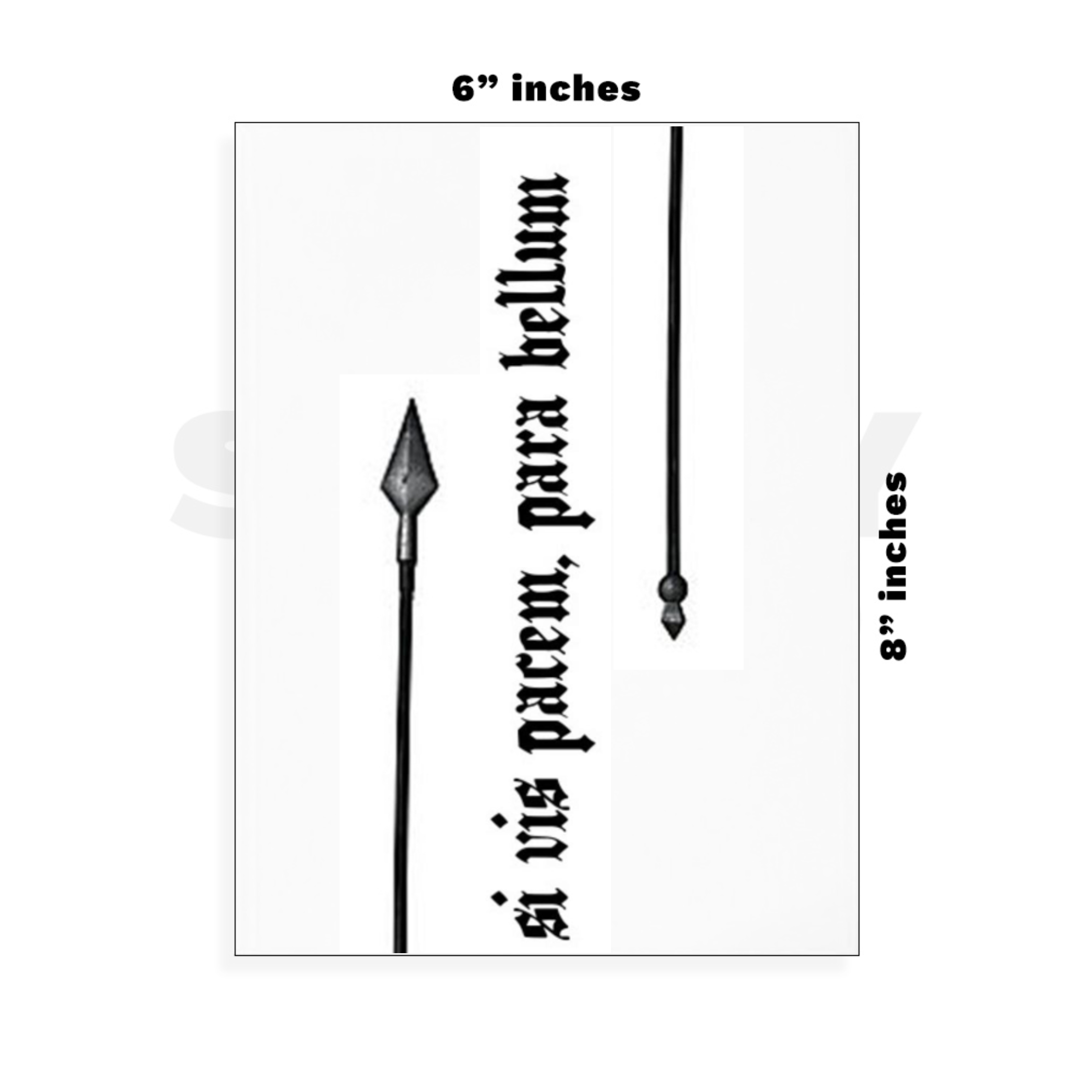 Custom Large - 6in x 8.5in