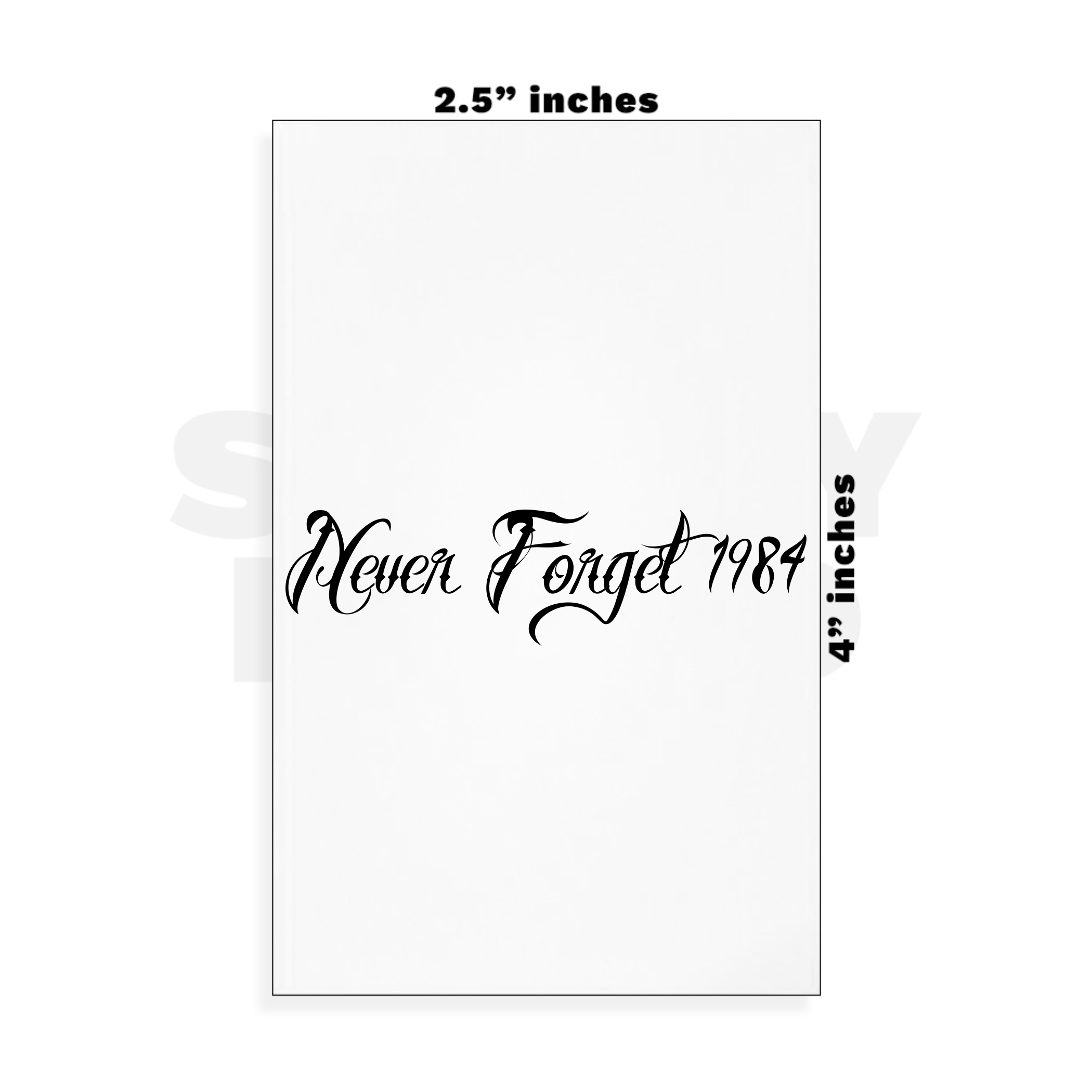 Custom Small - 2.5in x 4in