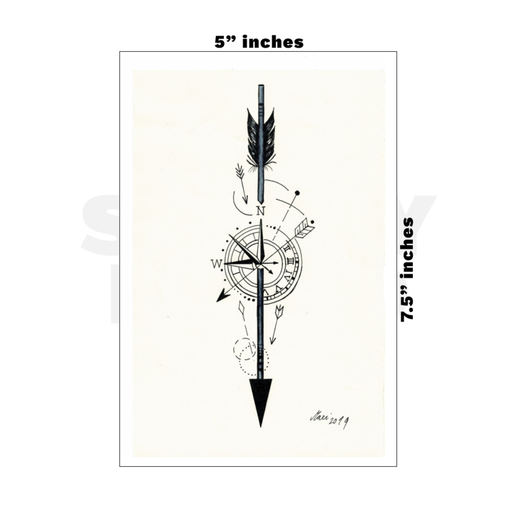 Custom Medium - 5in x 7.5in