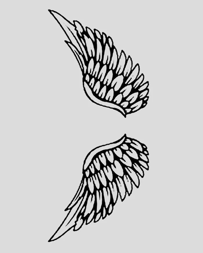 Angel Wings Tattoo - Semi Permanent