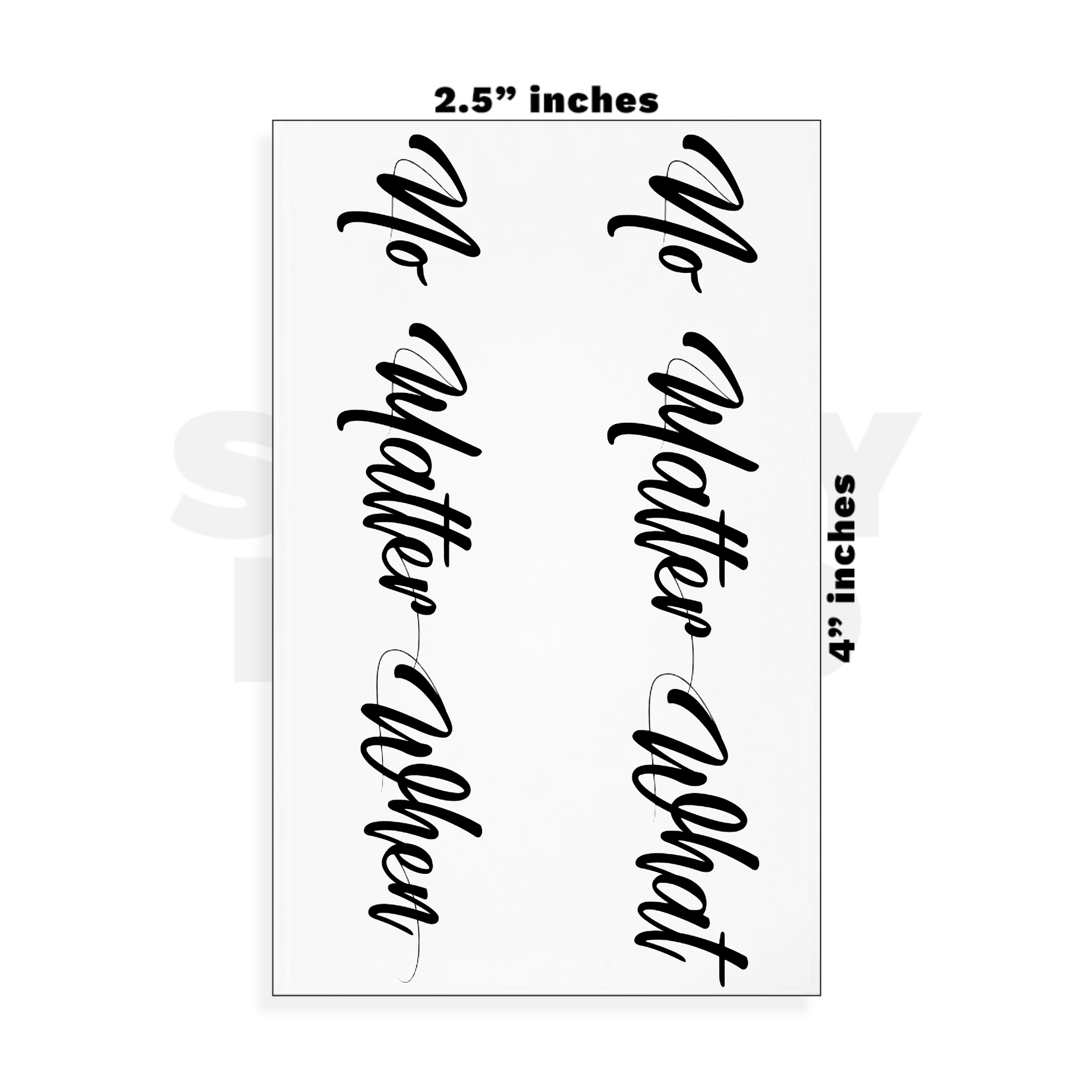 Custom Small - 2.5in x 4in
