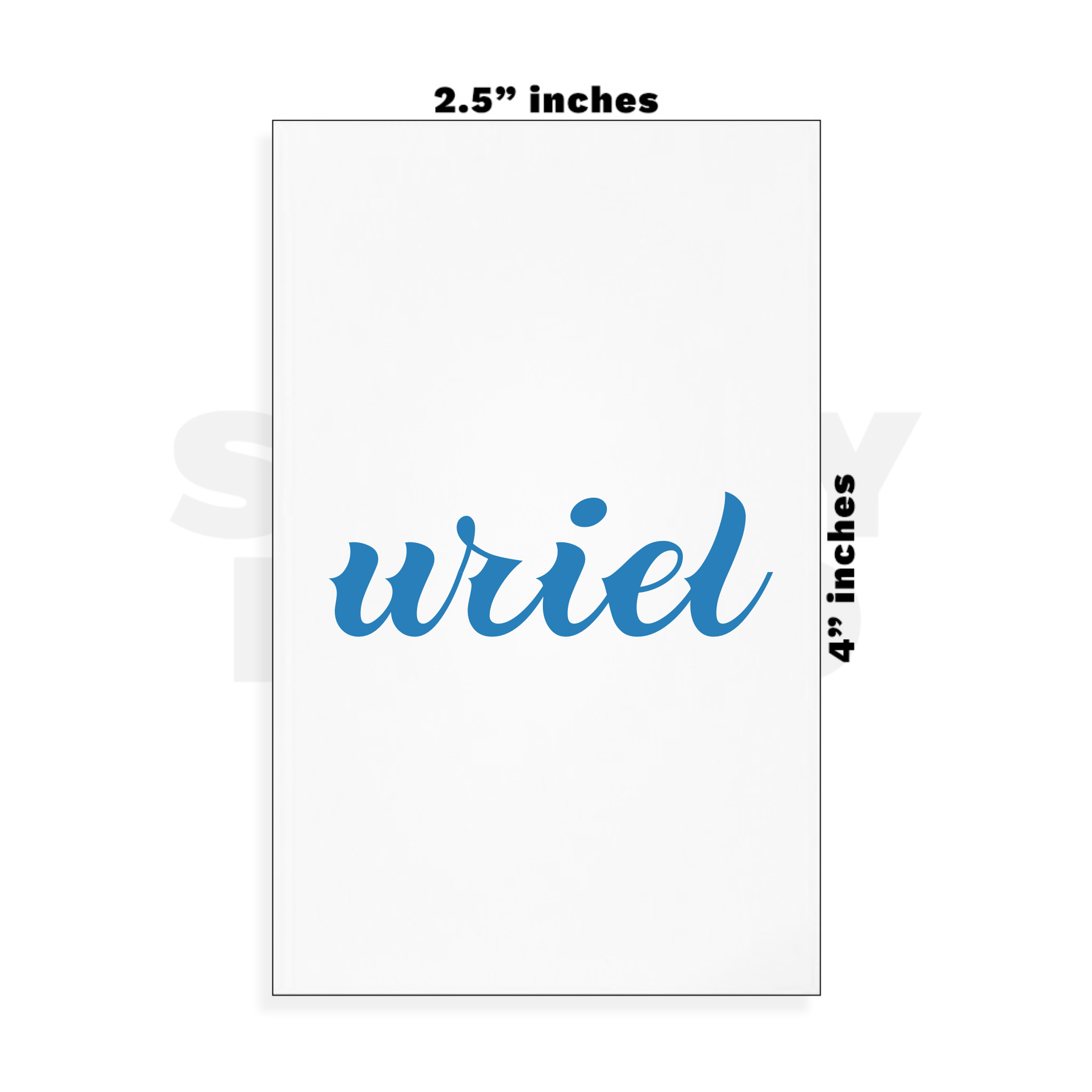 Custom Small - 2.5in x 4in