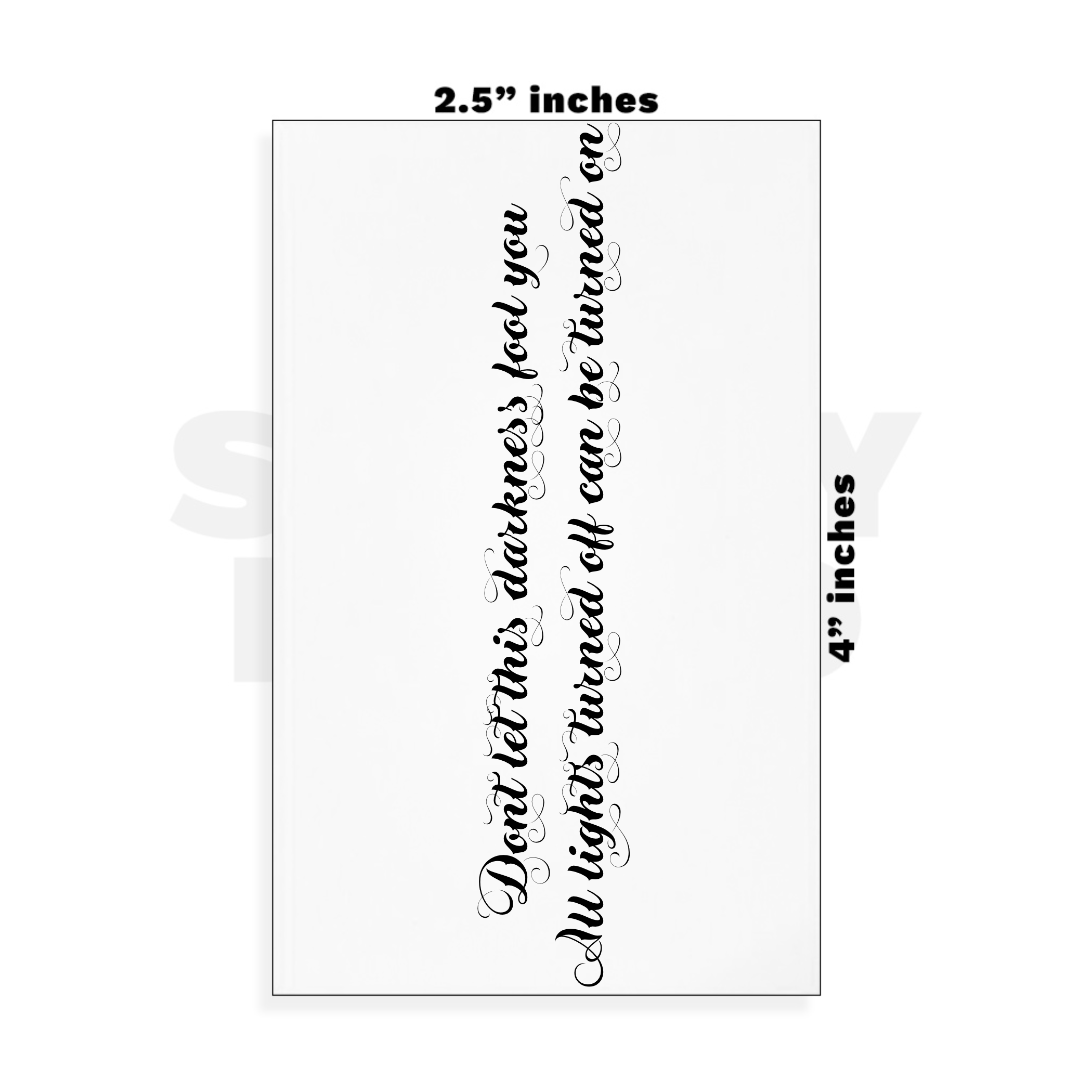 Custom Small - 2.5in x 4in