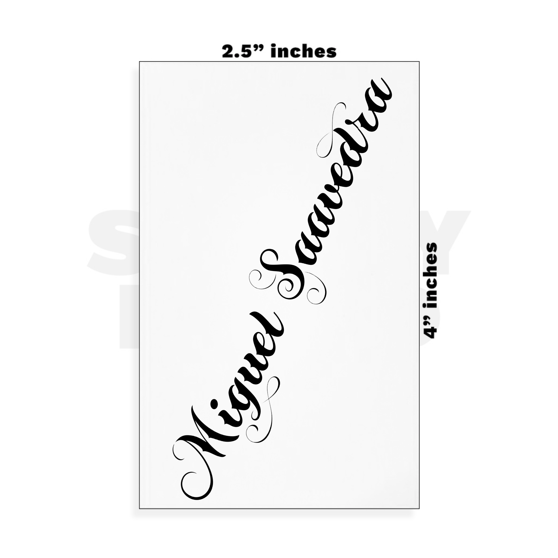 Custom Small - 2.5in x 4in