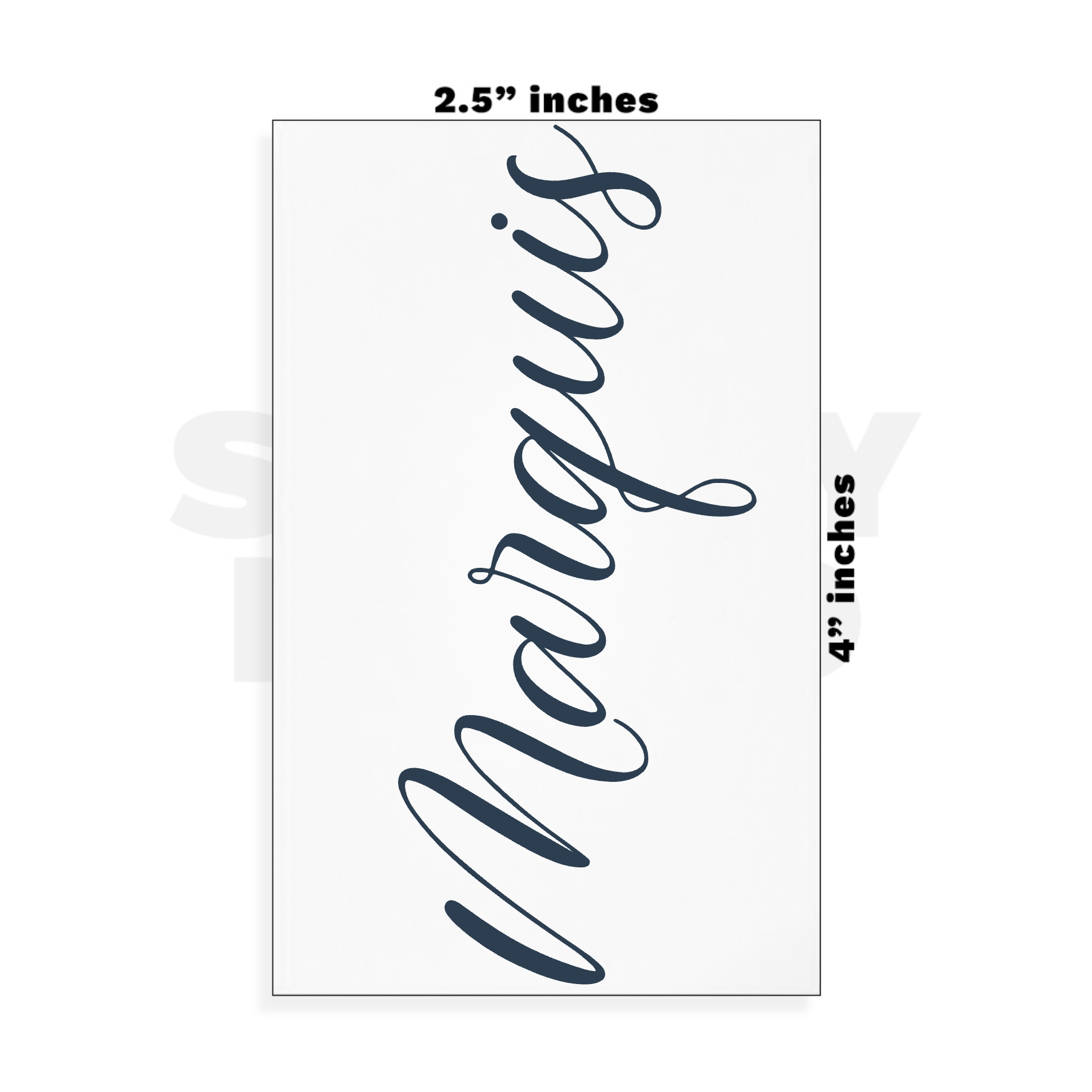 Custom Small - 2.5in x 4in