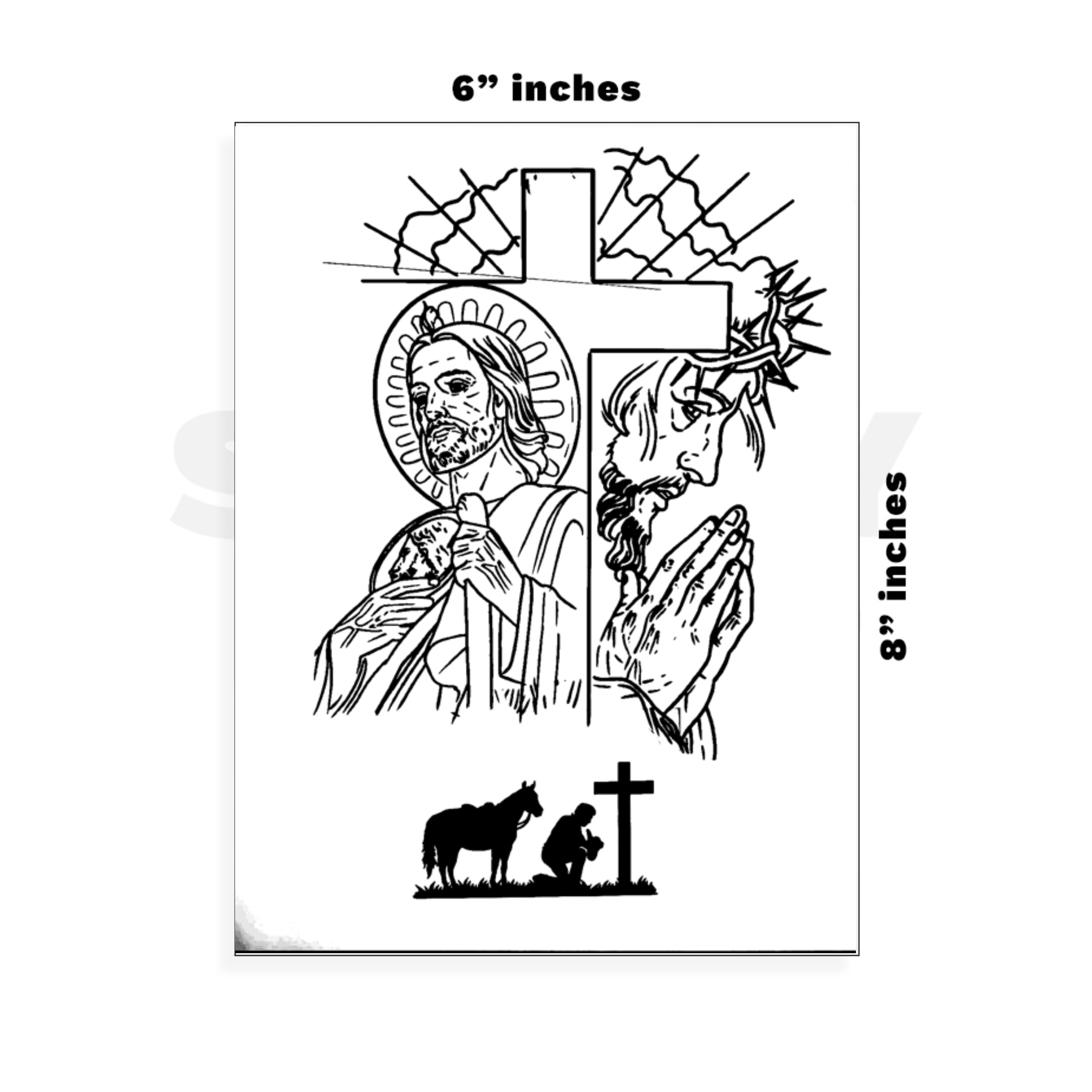 Custom Large - 6in x 8.5in