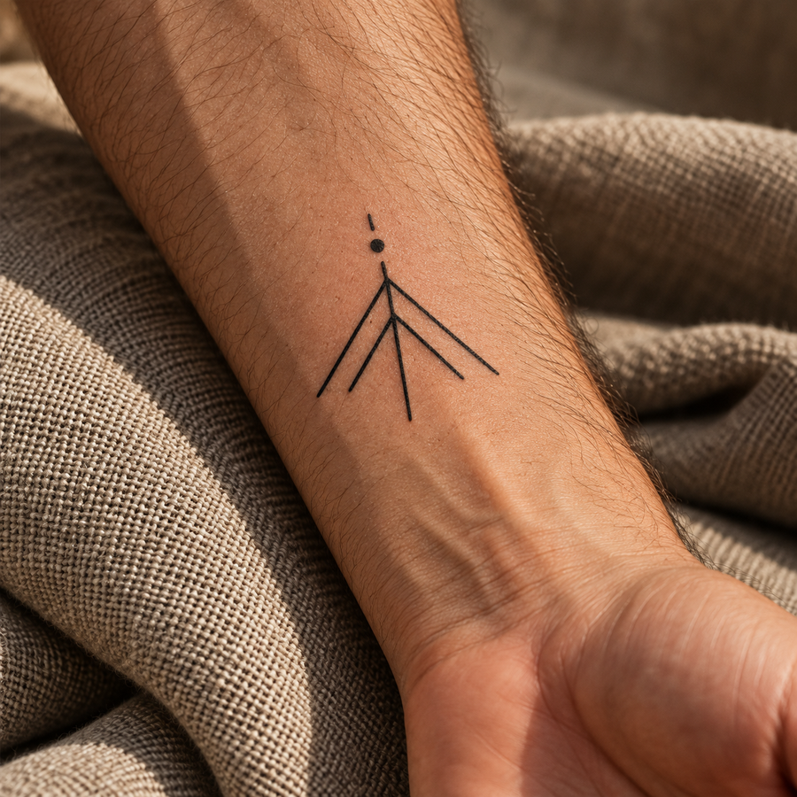 AI-generated tattoo placement concept for Resolve