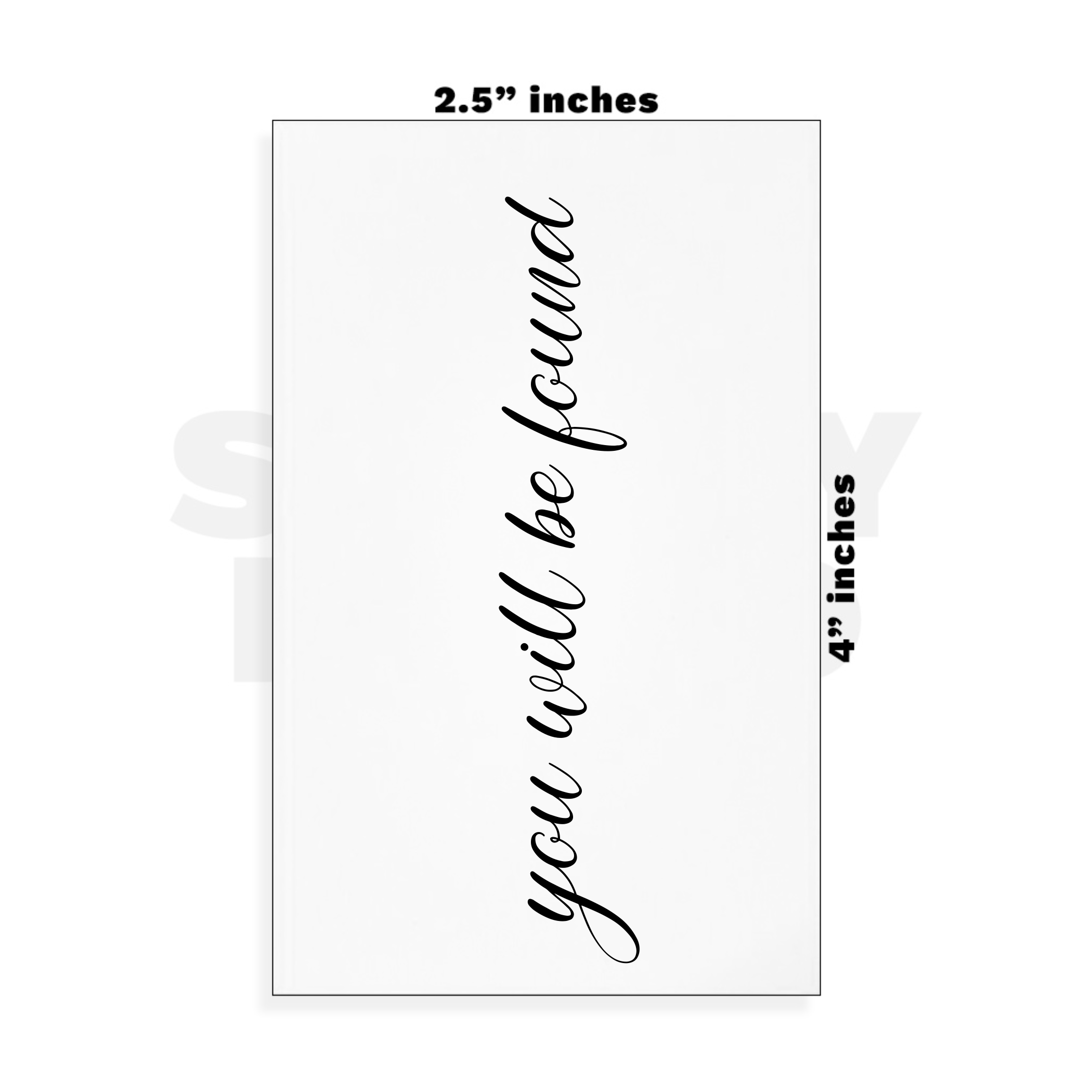 Custom Small - 2.5in x 4in