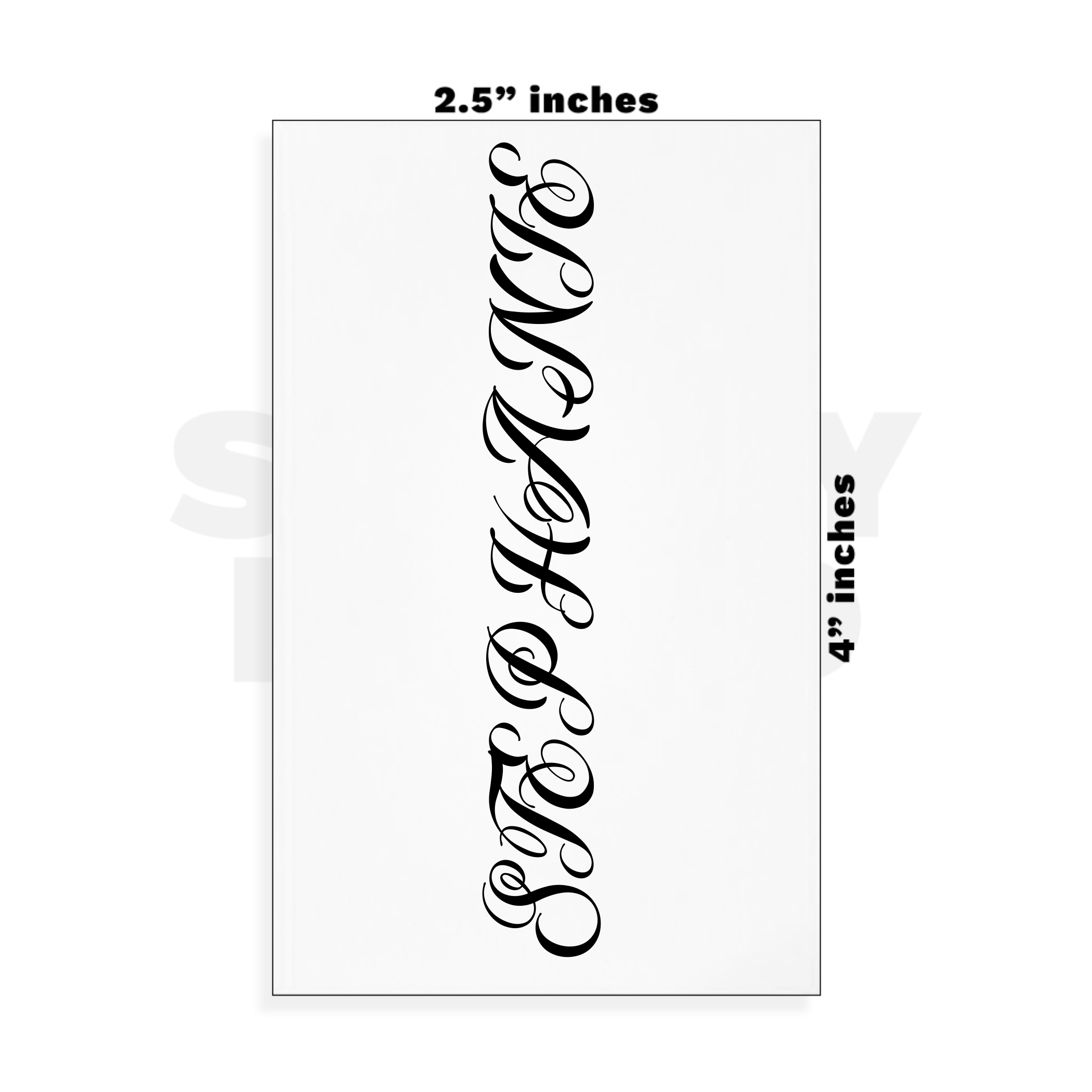 Custom Small - 2.5in x 4in