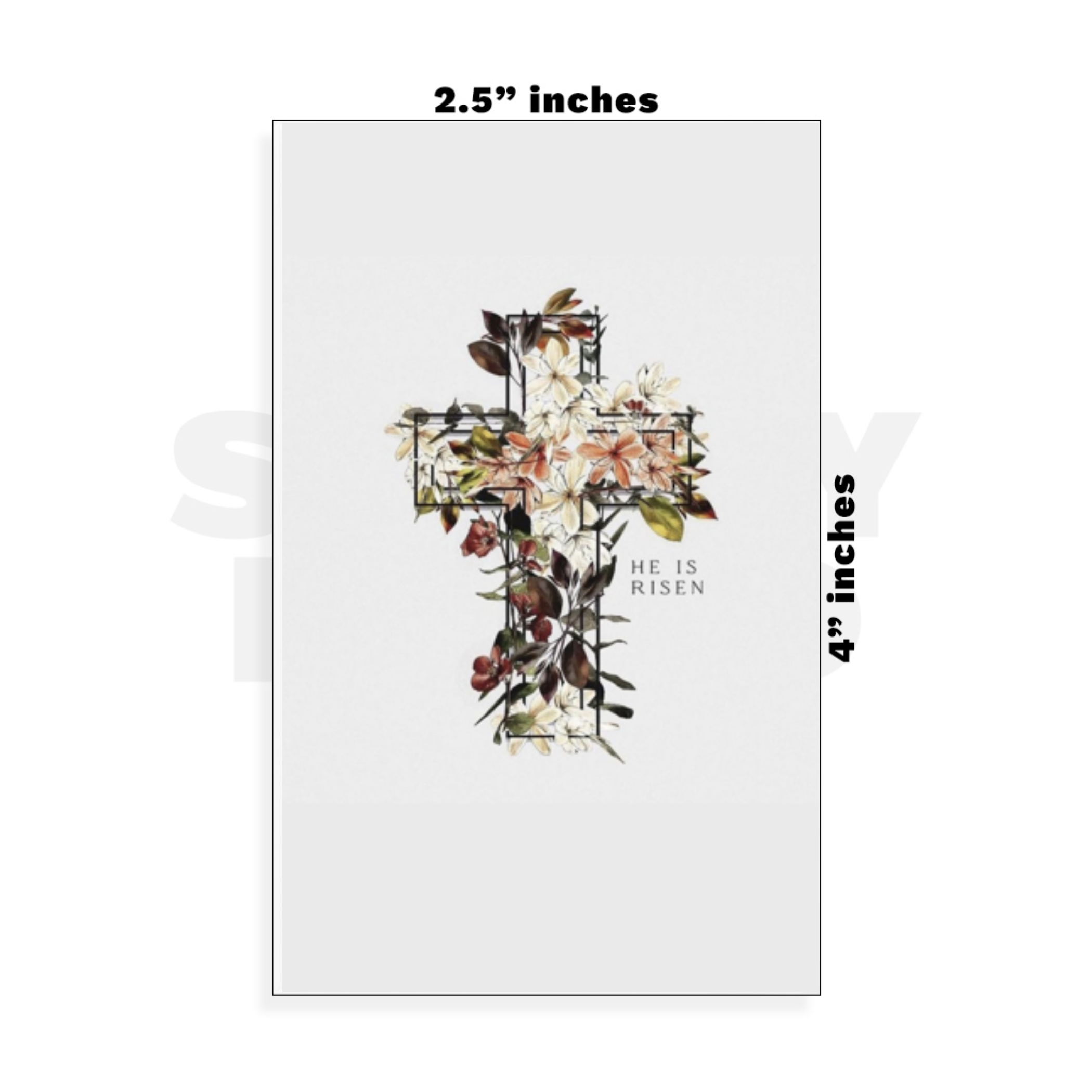Custom Small - 2.5in x 4in