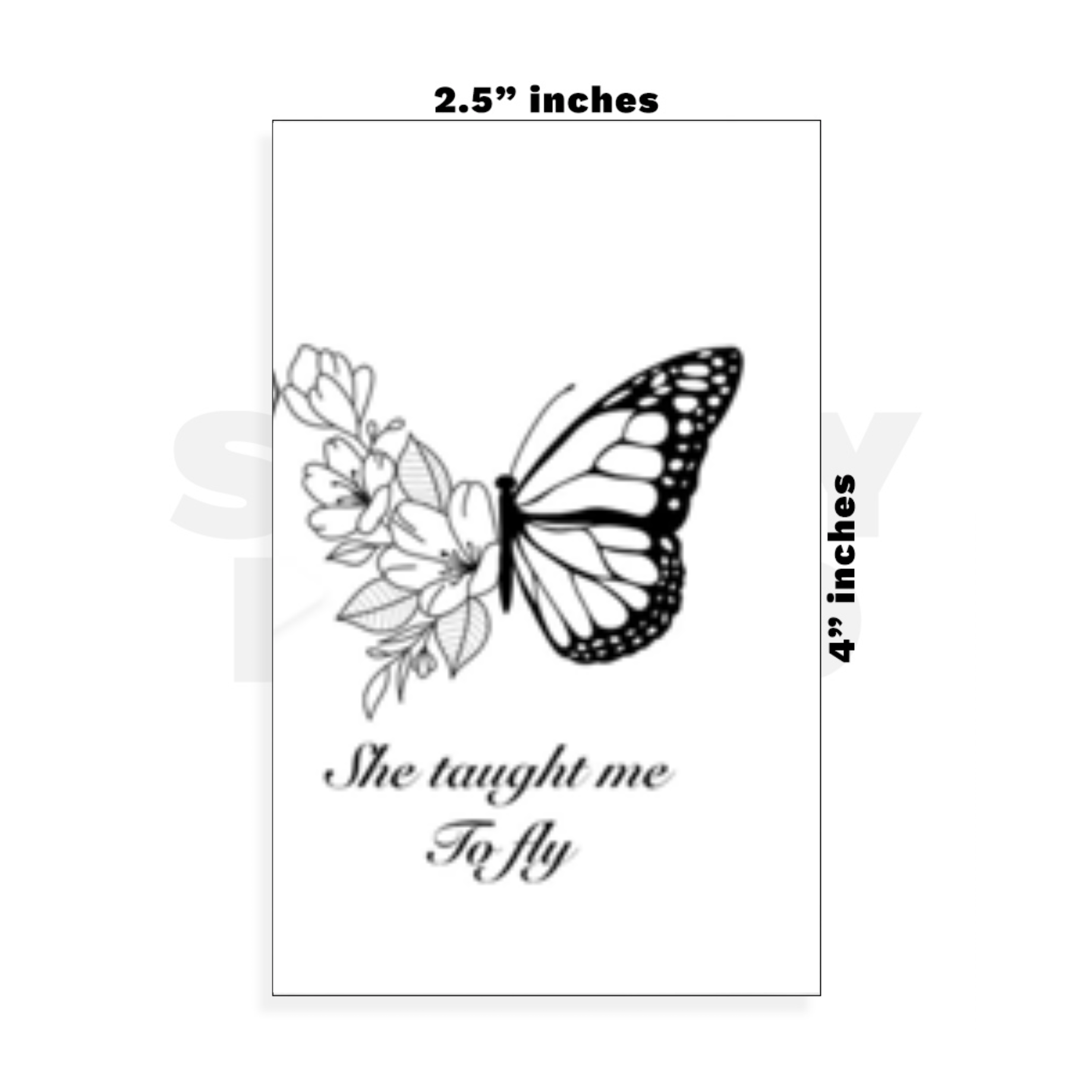 Custom Small - 2.5in x 4in
