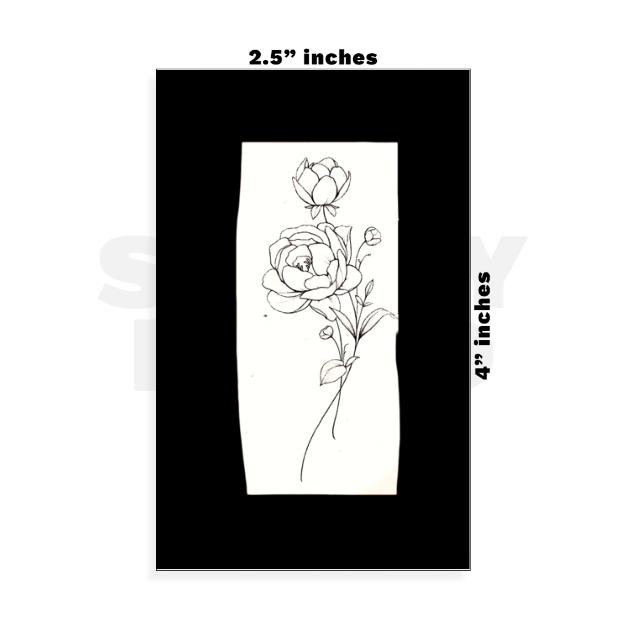 Custom Small - 2.5in x 4in