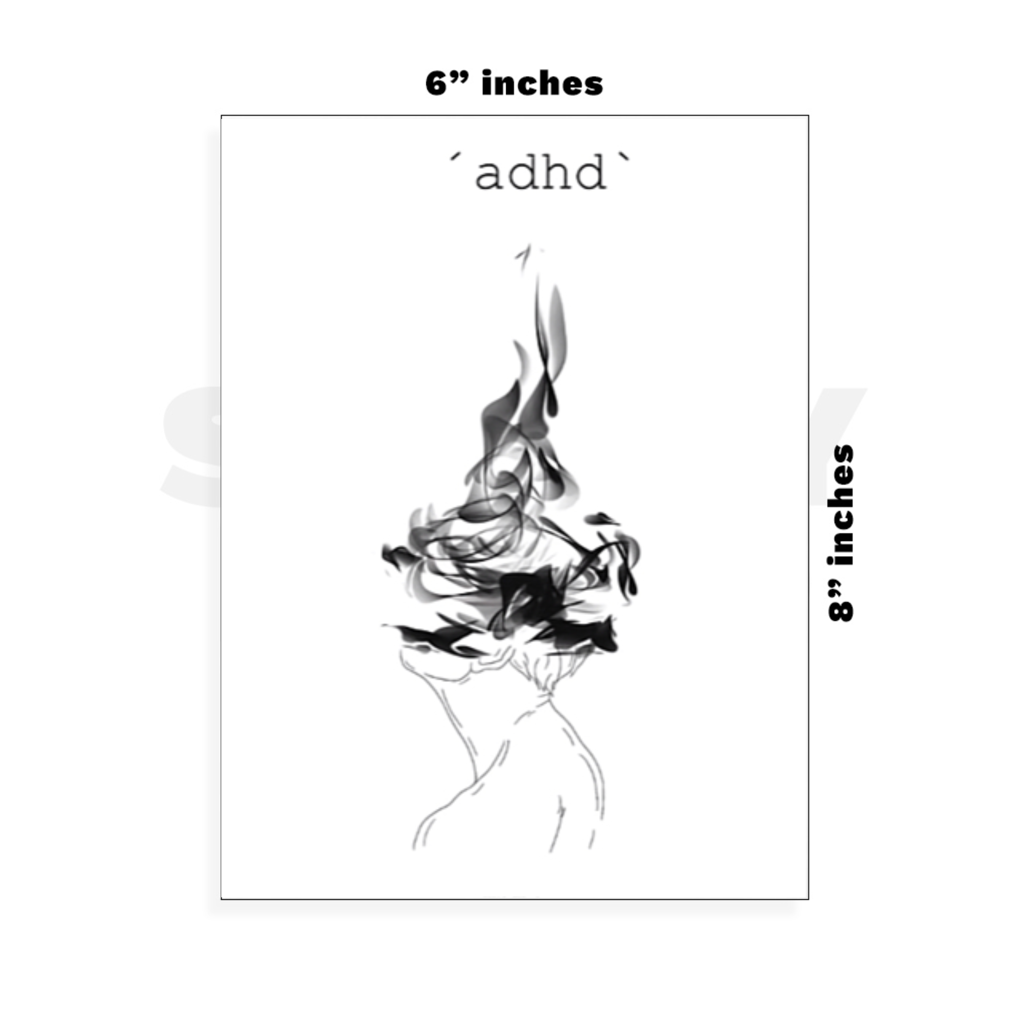 Custom Large - 6in x 8.5in