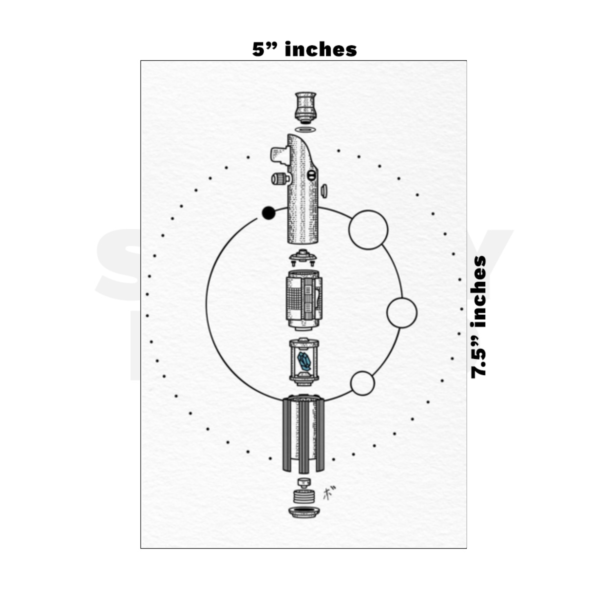 Custom Medium - 5in x 7.5in