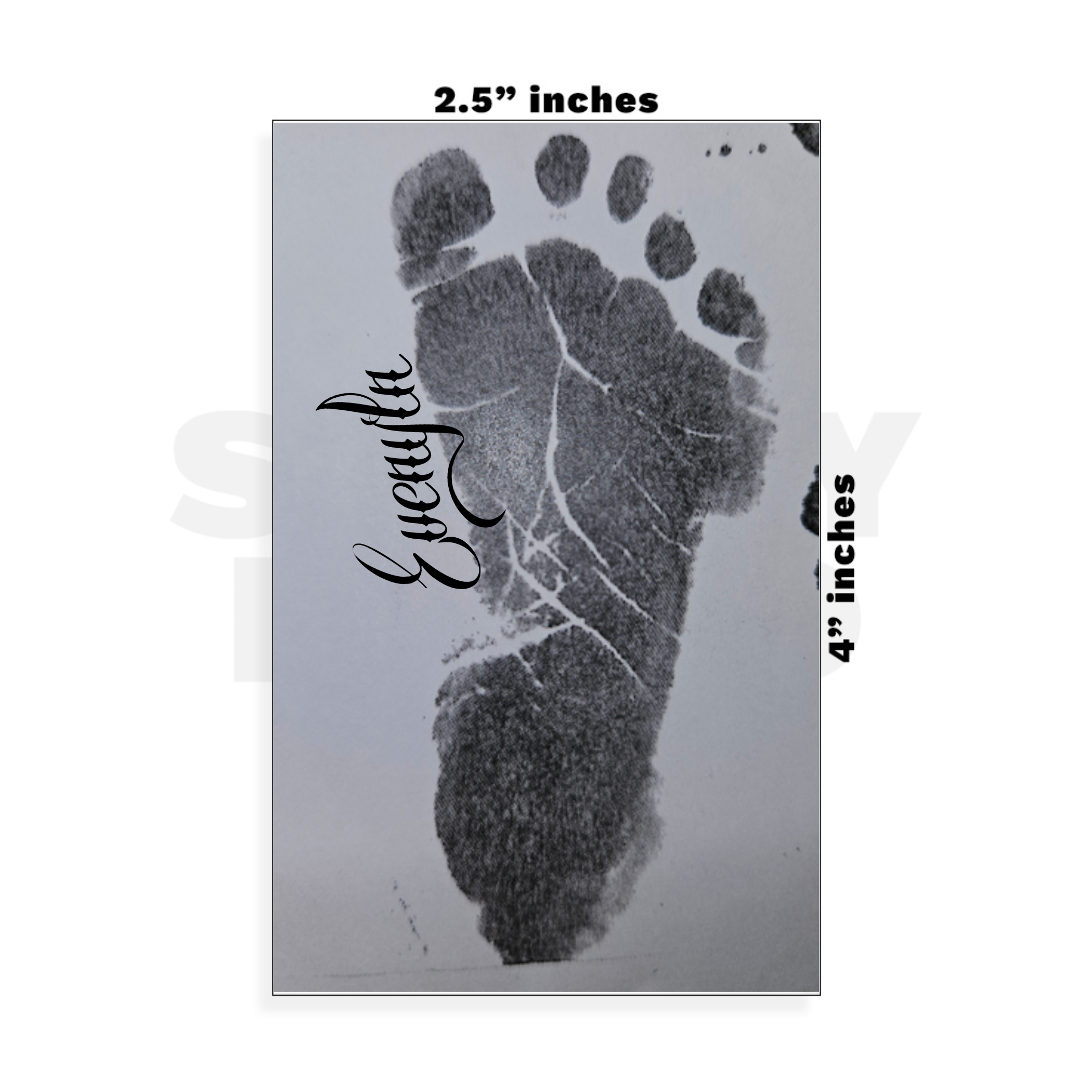 Custom Small - 2.5in x 4in