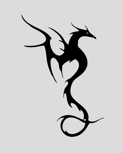 Fiery Dragon Tattoo - Semi Permanent