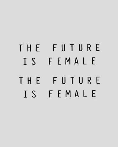 The Future Is Female semi-permanent tattoo by Simply Inked