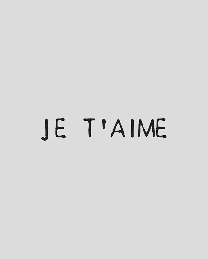 Je T'aime Tattoo - Semi Permanent