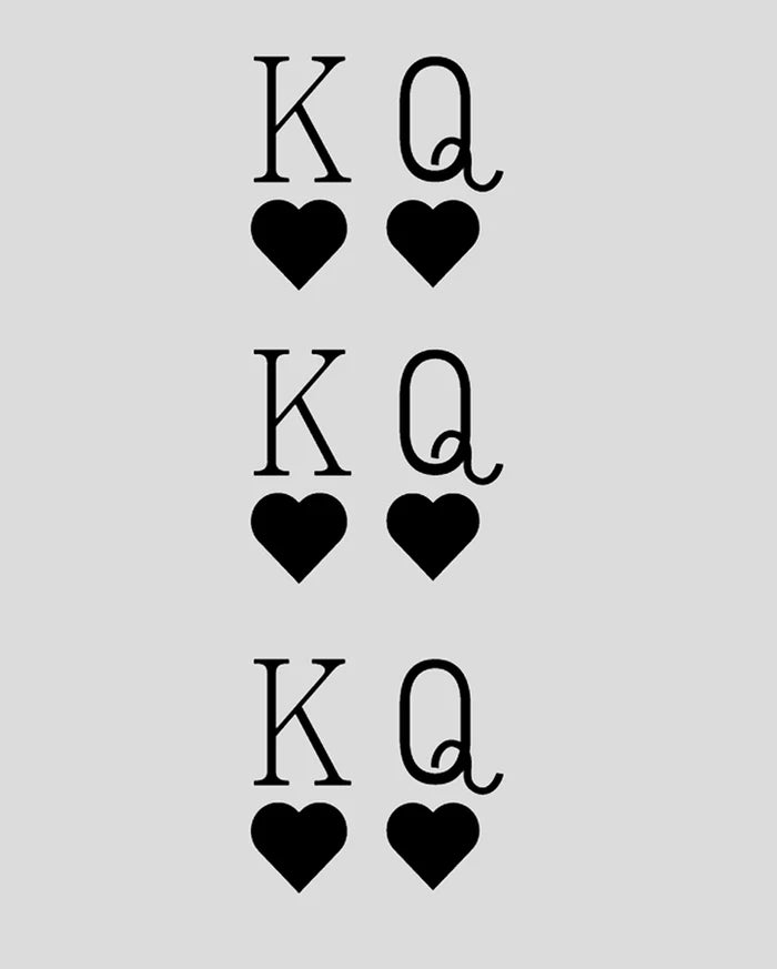 NEW King and Queen Tattoos - Semi Permanent