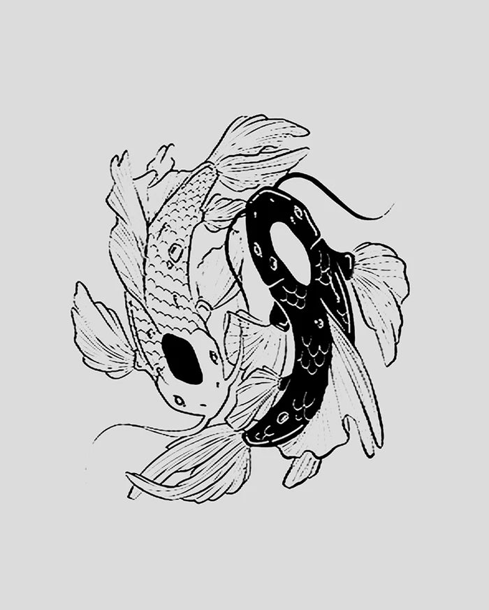 Koi Fish Tattoo - Semi Permanent
