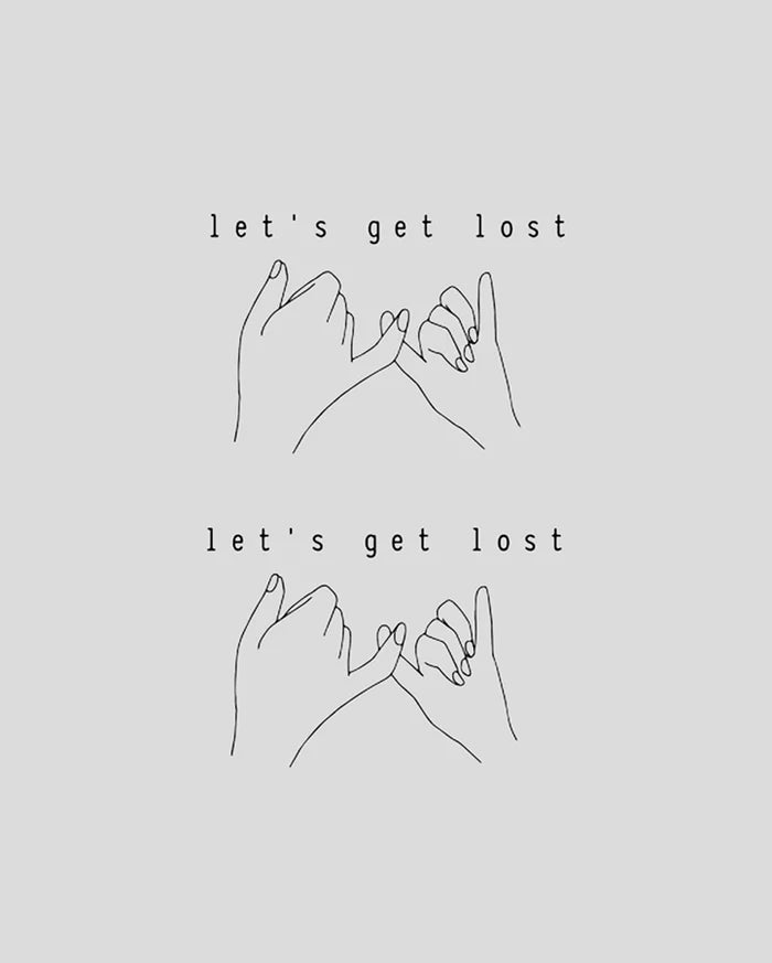 Let's get lost together Tattoo - Semi permanent