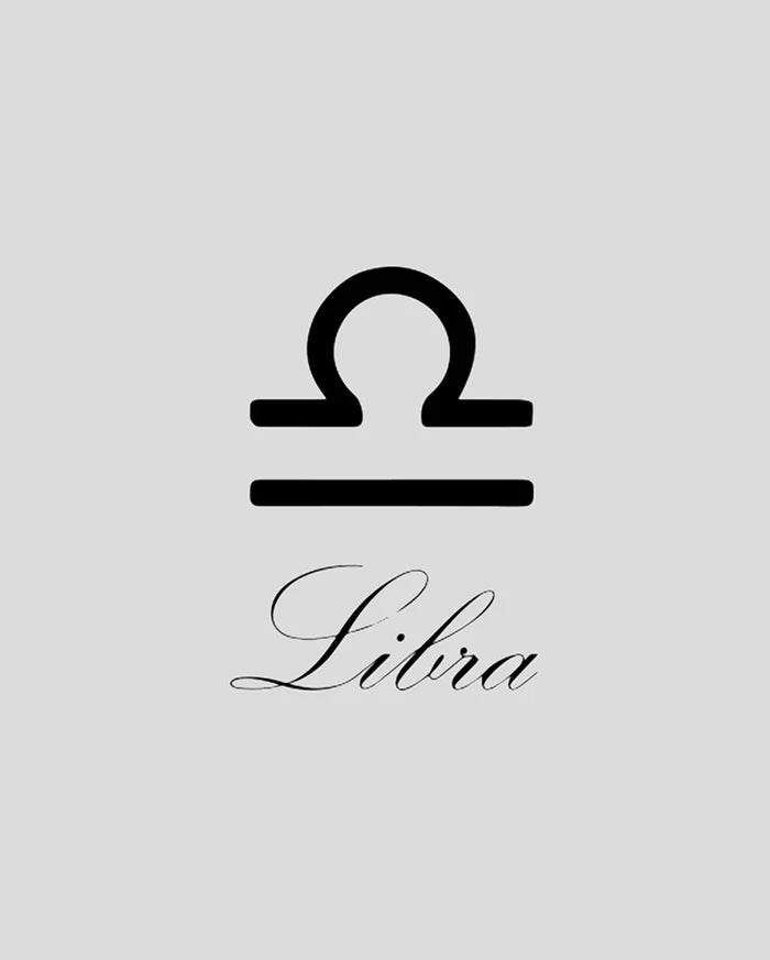 Libra Astrology Tattoo - Semi Permanent