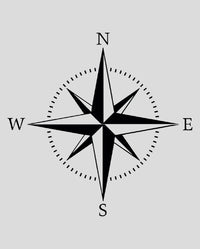 Mini Compass Tattoo - Semi Permanent