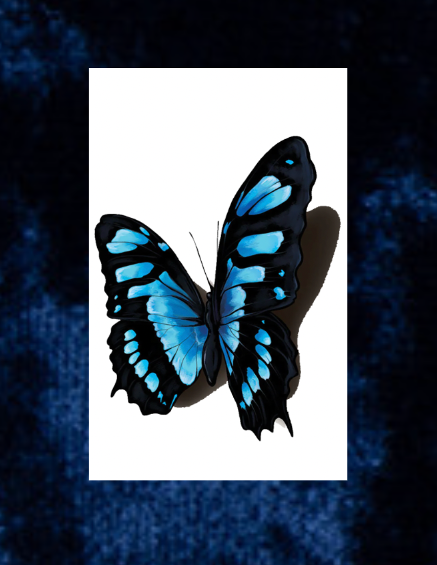 realistic butterfly temporary tattoos