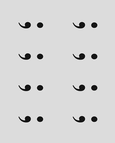 Semi Colon Tattoo - Semi Permanent