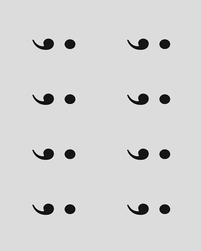 Semi Colon Tattoo - Semi Permanent