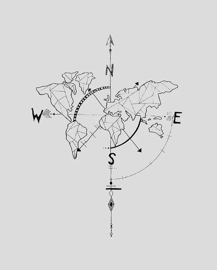 Traveler of the World Tattoo - Semi Permanent