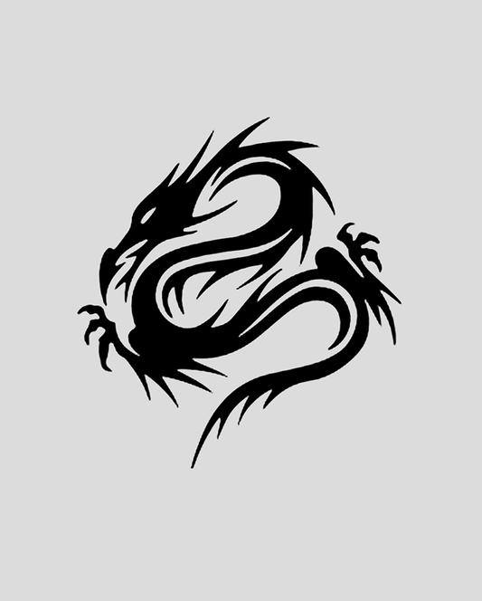 Tribal Dragon Tattoo - Semi Permanent
