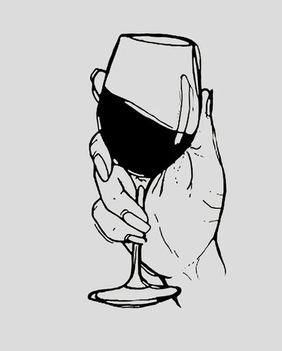 Wine Lover semi-permanent tattoo by Simply Inked