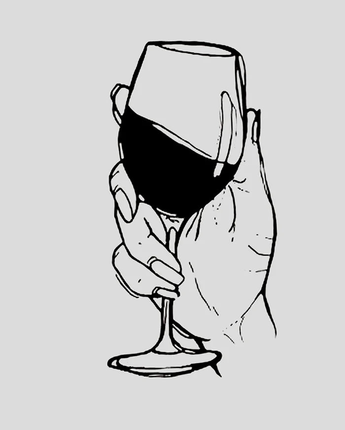 Wine Lover Tattoo - Semi Permanent