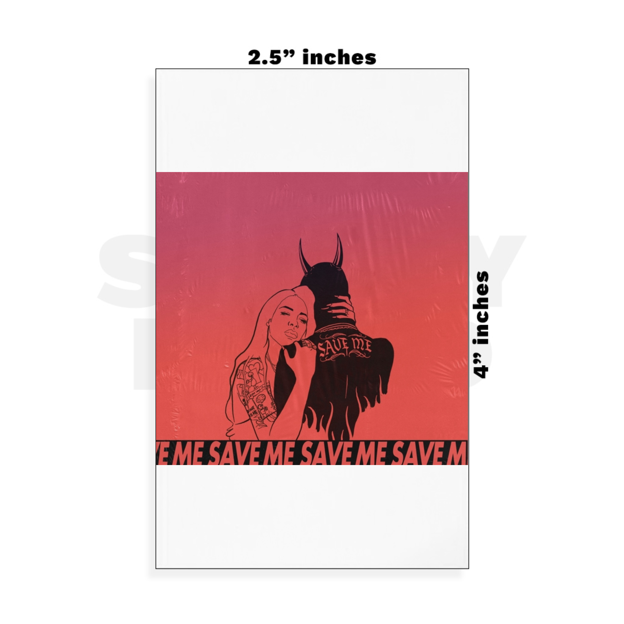 Custom Small - 2.5in x 4in