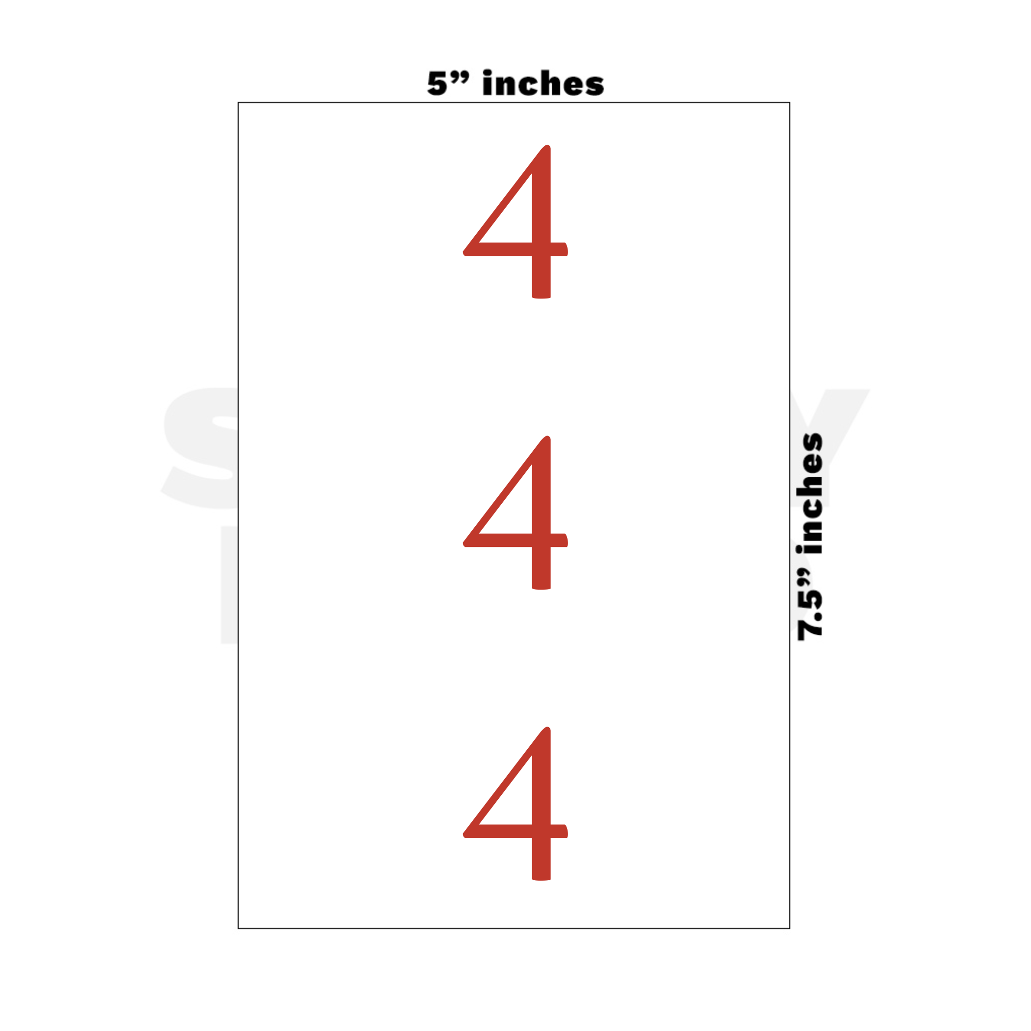 Custom Medium - 5in x 7.5in