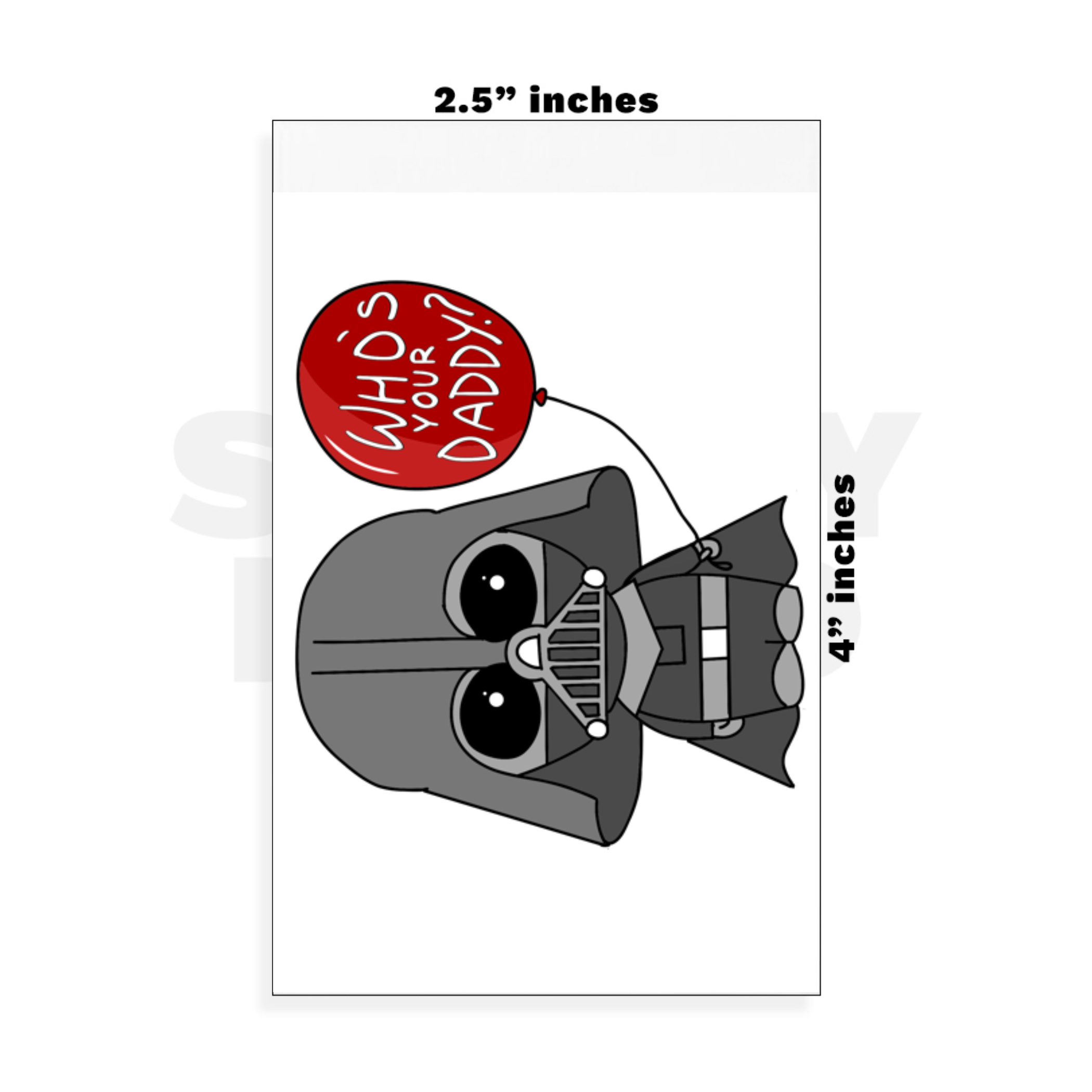 Custom Small - 2.5in x 4in