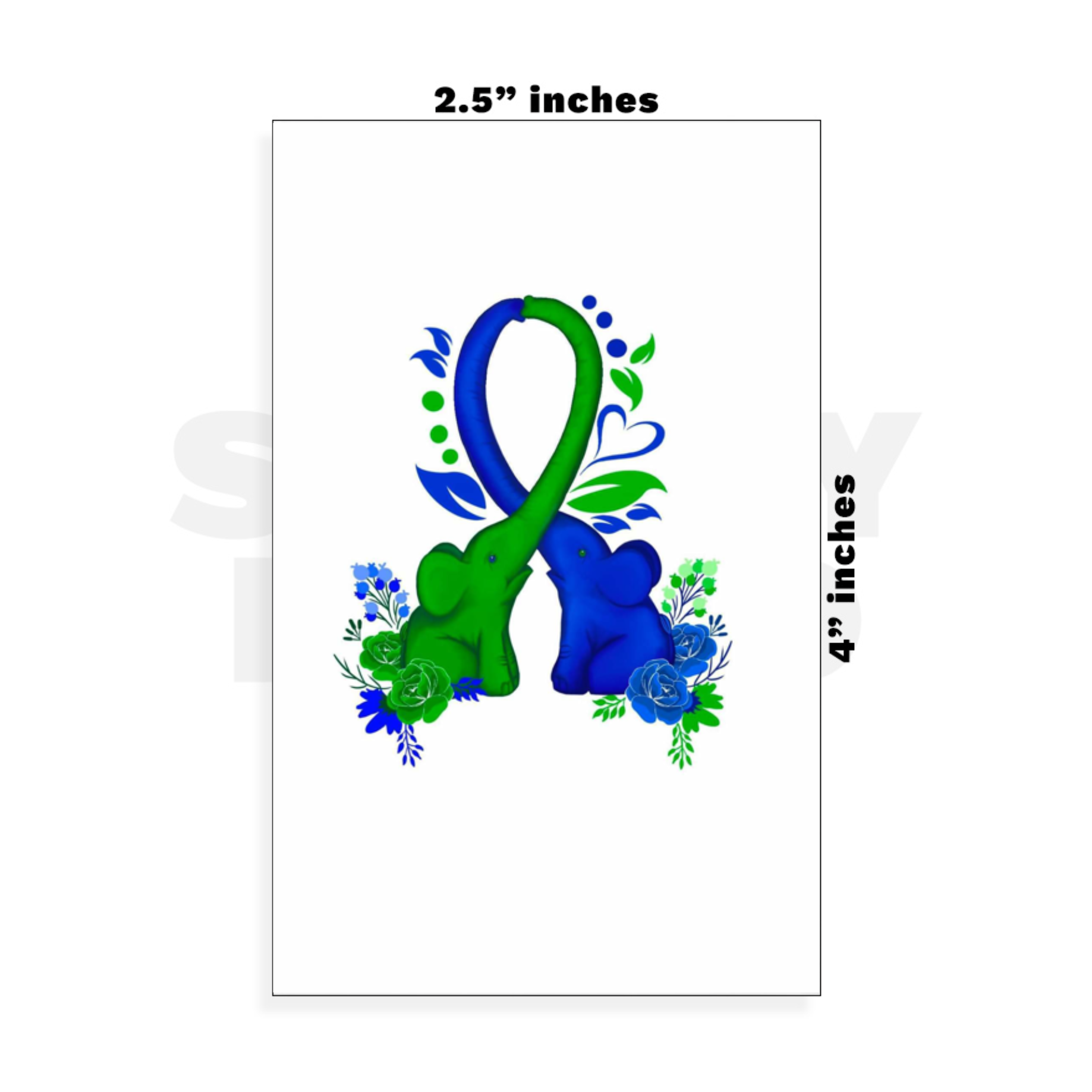 Custom Small - 2.5in x 4in