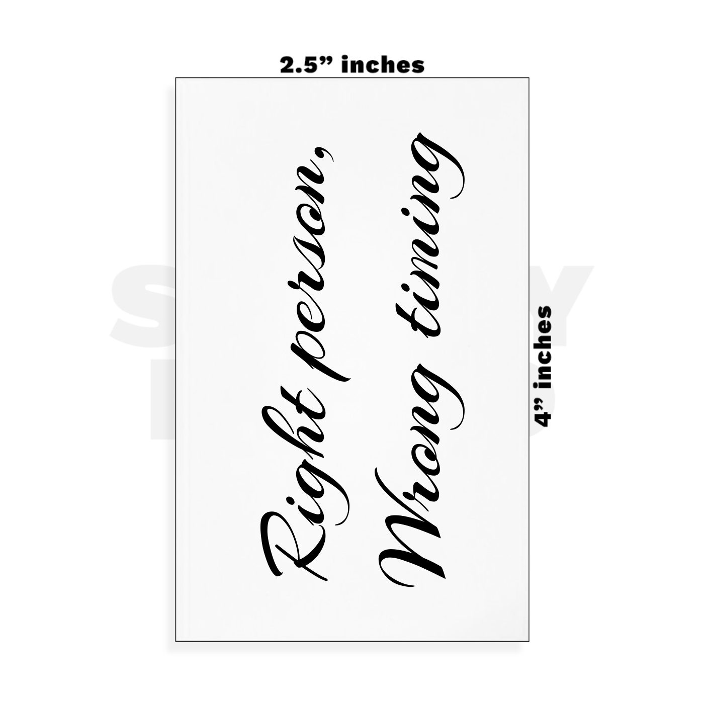 Custom Small - 2.5in x 4in