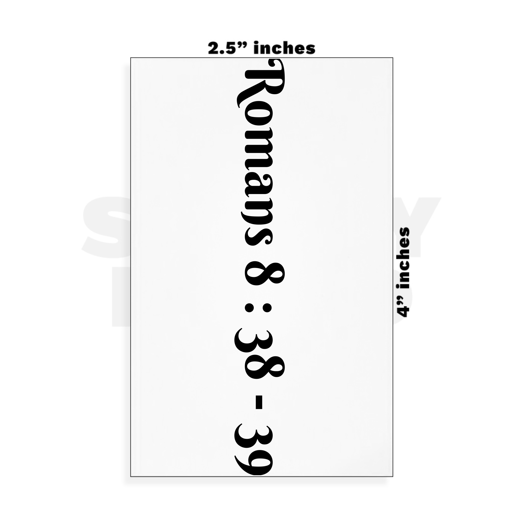 Custom Small - 2.5in x 4in