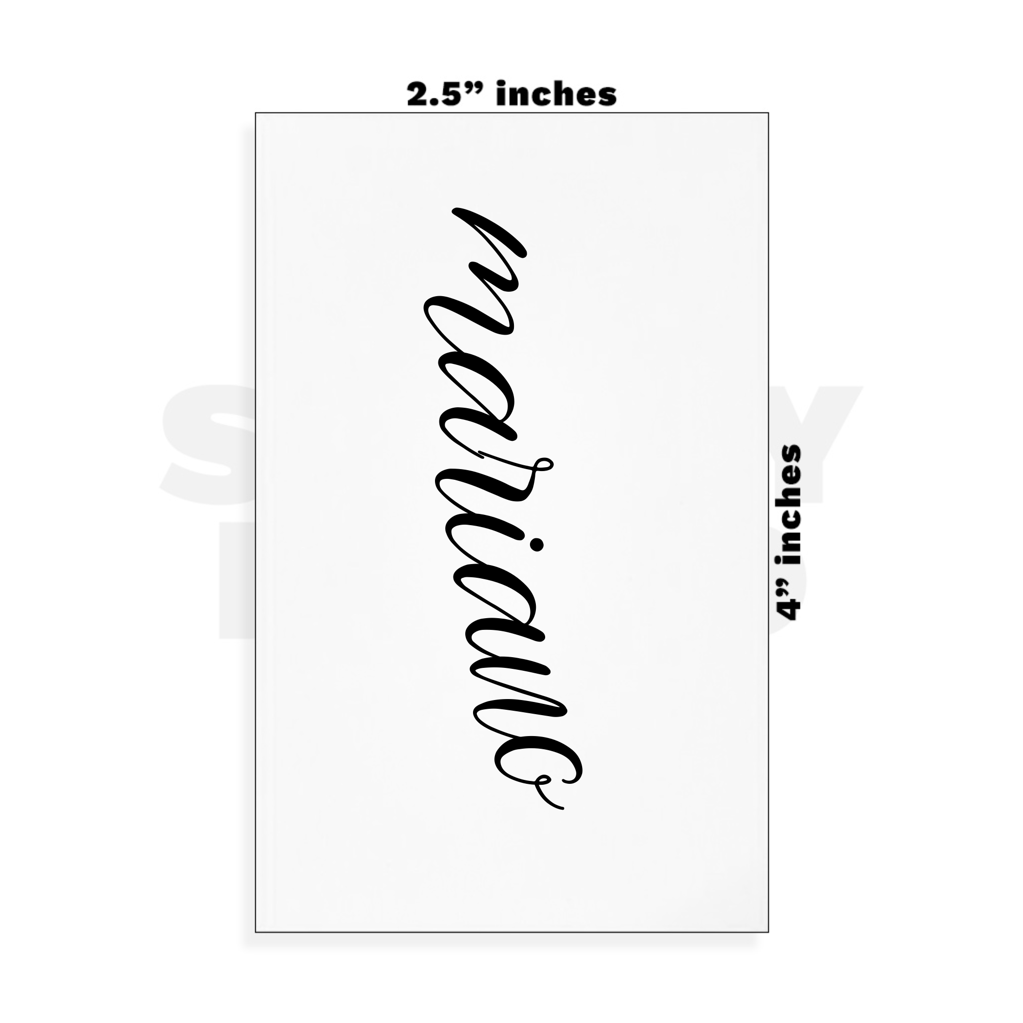 Custom Small - 2.5in x 4in