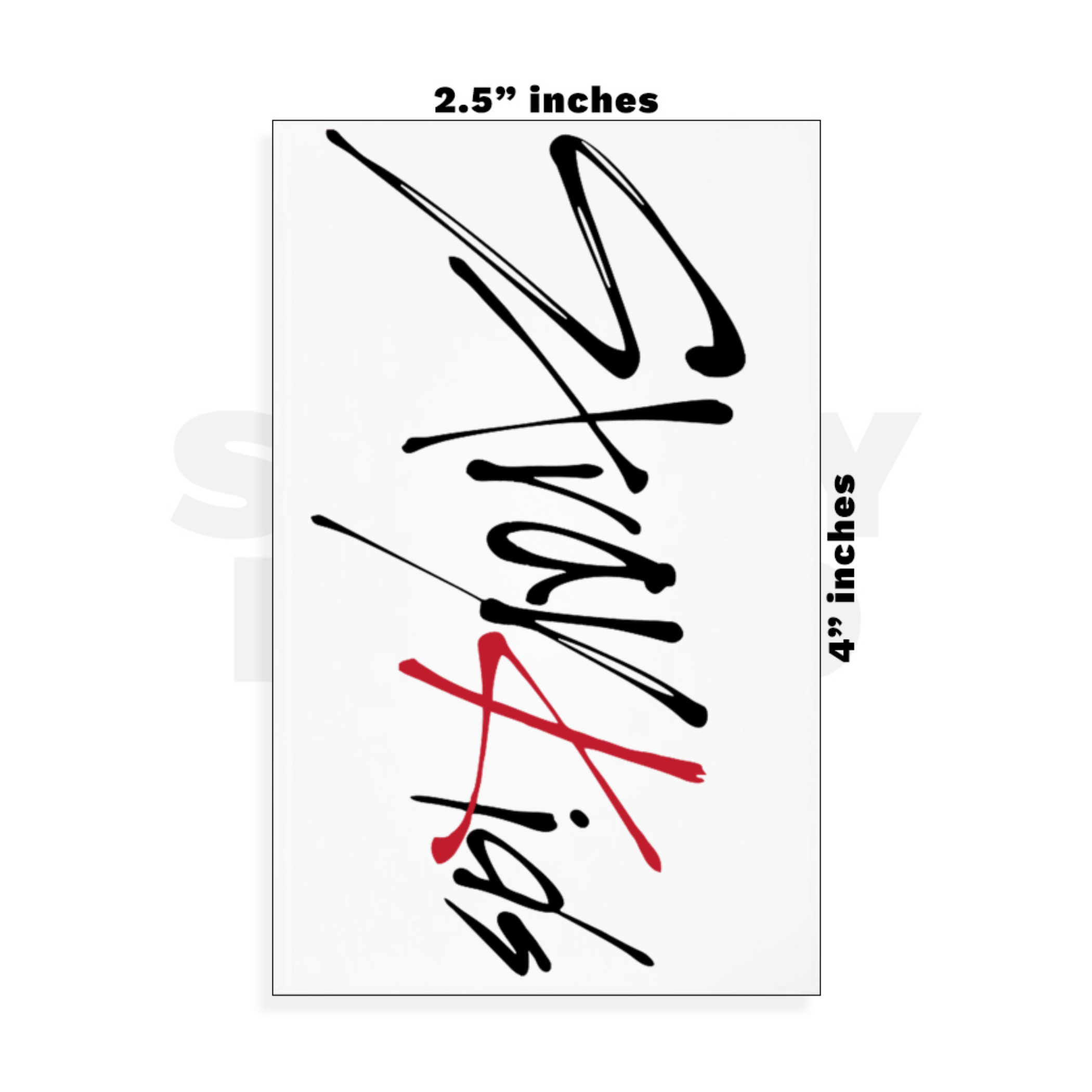 Custom Small - 2.5in x 4in