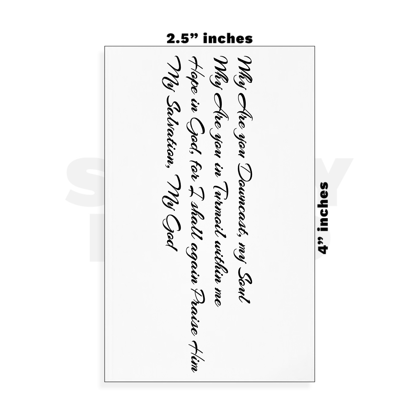 Custom Small - 2.5in x 4in